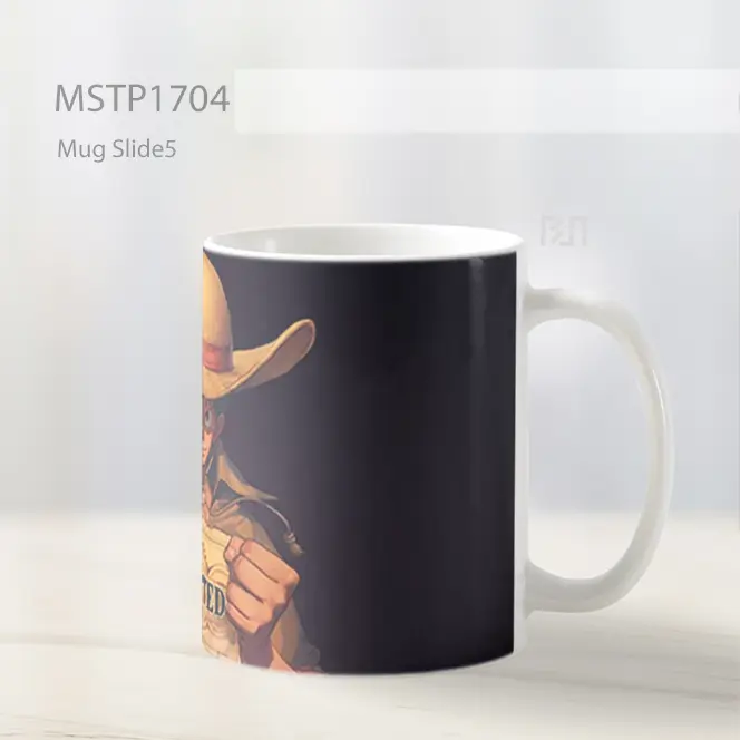 Luffy Memegang Poster Buronan Mug MSTP1704 - All-side / Desain
