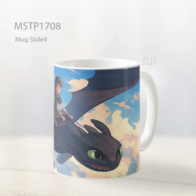 Luffy Naik Toothless Crossover Mug MSTP1708