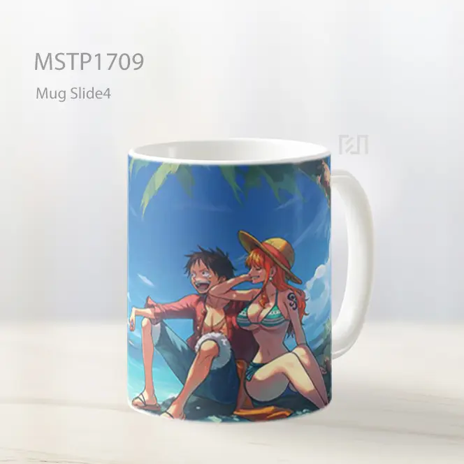 Luffy Nami Liburan Pulau Tropis Mug MSTP1709