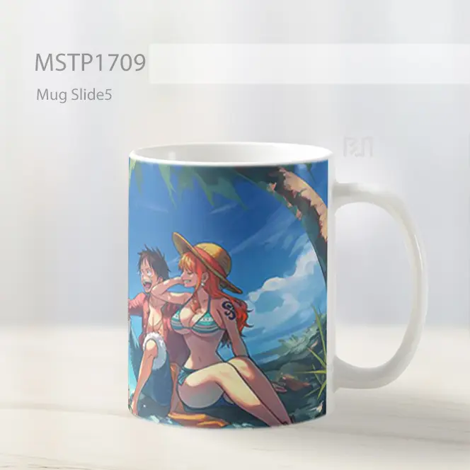 Luffy Nami Liburan Pulau Tropis Mug MSTP1709 - All-side / Desain