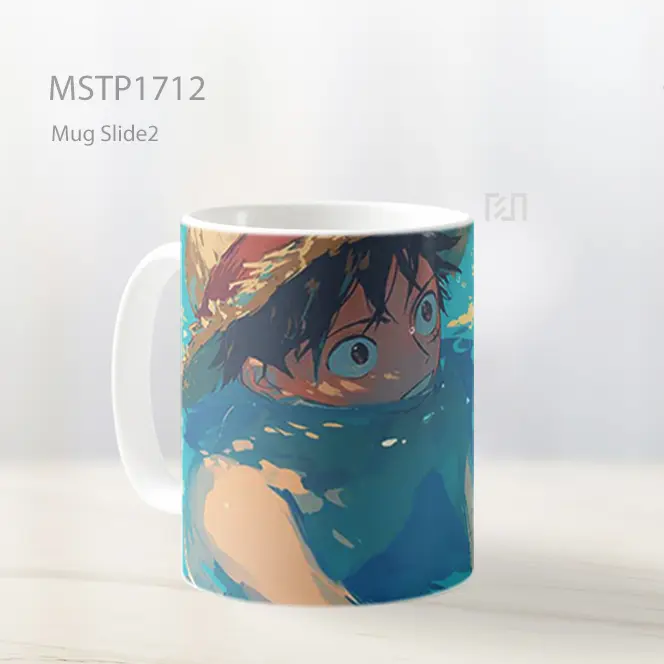 Luffy One Piece Bersenang Di Kolam Mug MSTP1712 - All-side / Desain