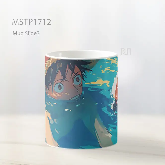Luffy One Piece Bersenang Di Kolam Mug MSTP1712 - All-side / Desain