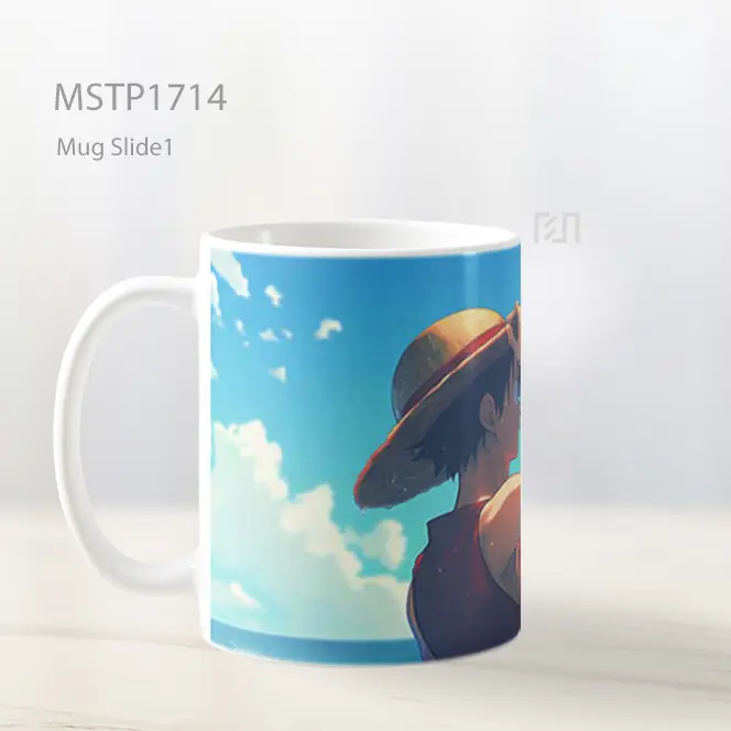 Luffy One Piece Clipart Aesthetic Background Mug MSTP1714 - All-side / Desain