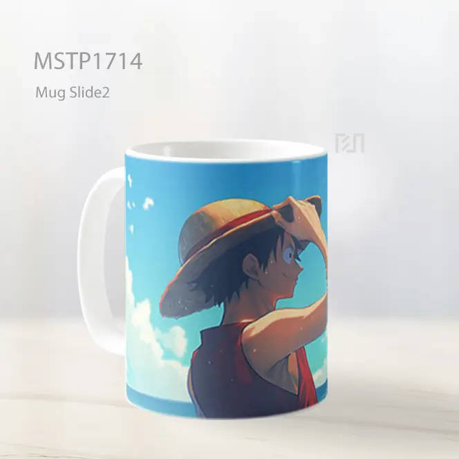 Luffy One Piece Clipart Aesthetic Background Mug MSTP1714 - All-side / Desain