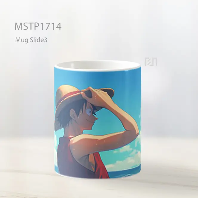 Luffy One Piece Clipart Aesthetic Background Mug MSTP1714 - All-side / Desain