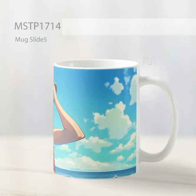 Luffy One Piece Clipart Aesthetic Background Mug MSTP1714 - All-side / Desain