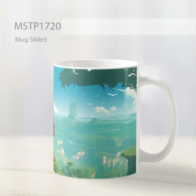 Luffy One Piece Istirahat Pantai Latar Mug MSTP1720 - All-side / Desain