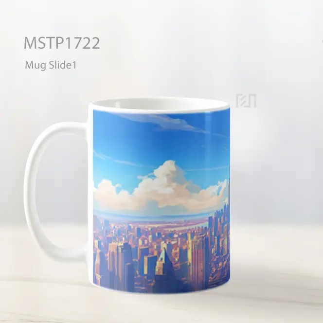 Luffy One Piece Memandang New York Mug MSTP1722 - All-side / Desain