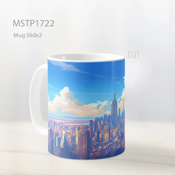 Luffy One Piece Memandang New York Mug MSTP1722 - All-side / Desain