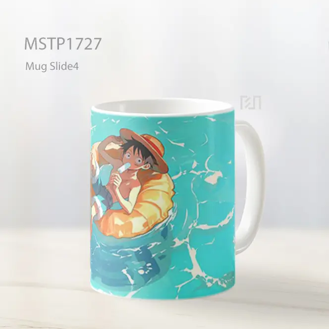 Luffy One Piece Santai Dengan Pelampung Mug MSTP1727