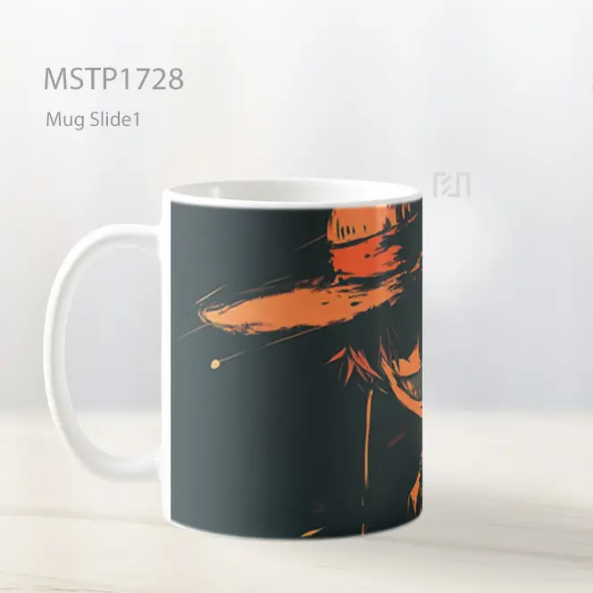 Luffy One Piece Senyum Gelap Mug MSTP1728 - All-side / Desain