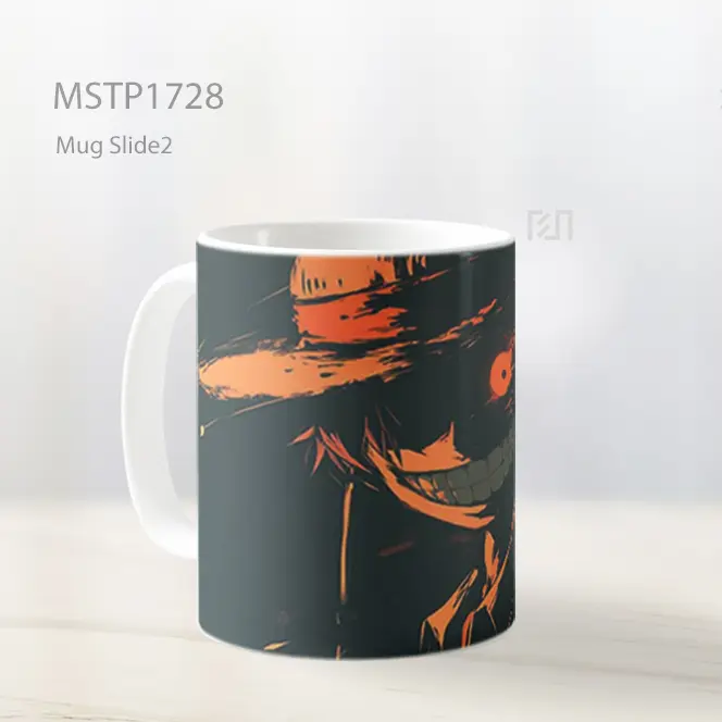 Luffy One Piece Senyum Gelap Mug MSTP1728 - All-side / Desain