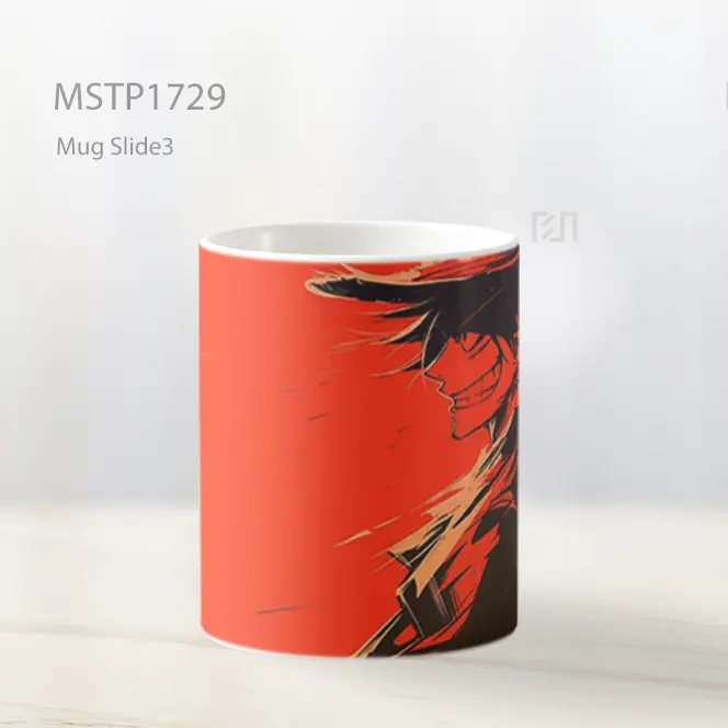 Luffy One Piece Senyum Merah Mug MSTP1729 - All-side / Desain