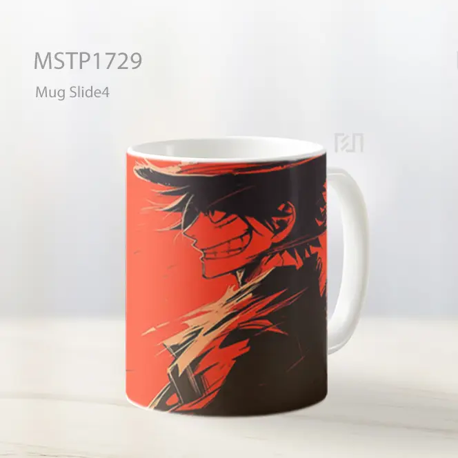 Luffy One Piece Senyum Merah Mug MSTP1729