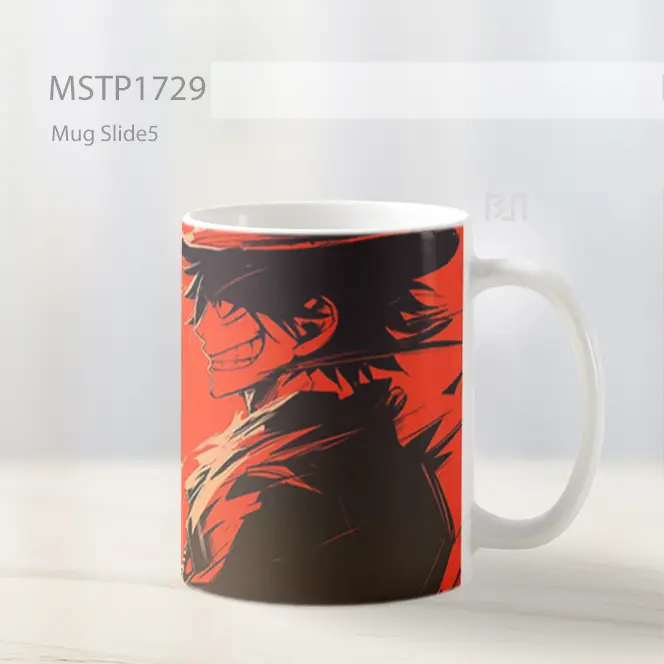 Luffy One Piece Senyum Merah Mug MSTP1729 - All-side / Desain