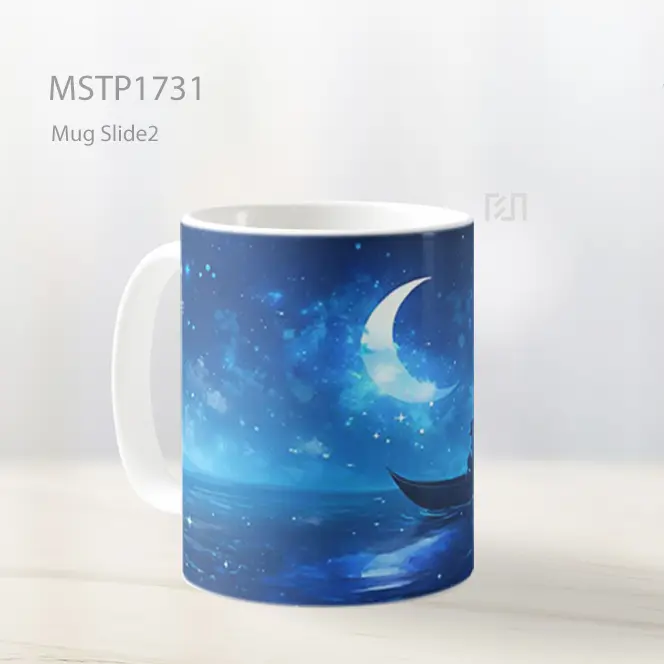 Luffy Perjalanan Perahu Malam Berbintang Mug MSTP1731 - All-side / Desain