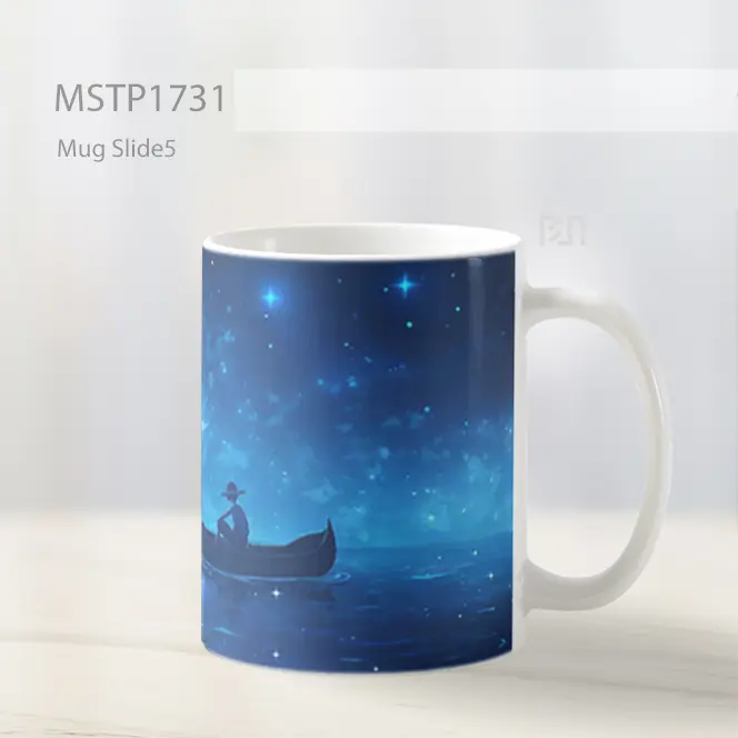 Luffy Perjalanan Perahu Malam Berbintang Mug MSTP1731 - All-side / Desain