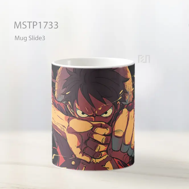 Luffy Pukulan Epik One Piece Mug MSTP1733 - All-side / Desain