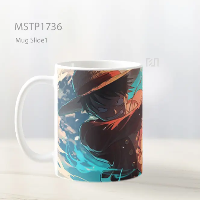 Luffy Pukulan Kekuatan Mug MSTP1736 - All-side / Desain