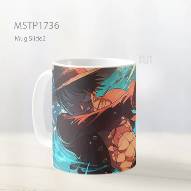Luffy Pukulan Kekuatan Mug MSTP1736 - All-side / Desain