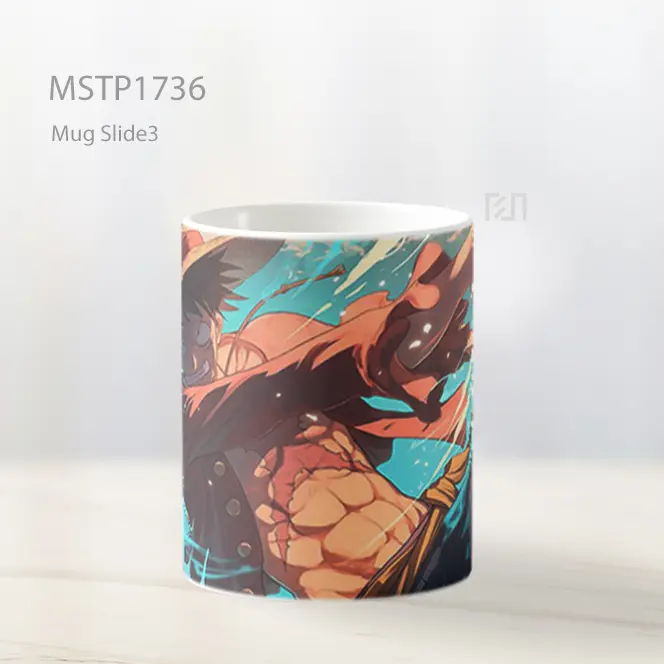 Luffy Pukulan Kekuatan Mug MSTP1736 - All-side / Desain