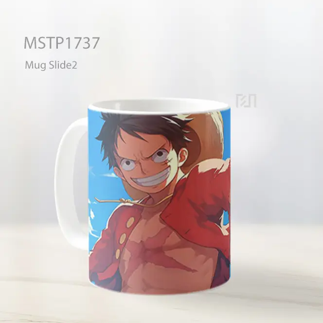 Luffy Punch One Piece Mug MSTP1737 - All-side / Desain