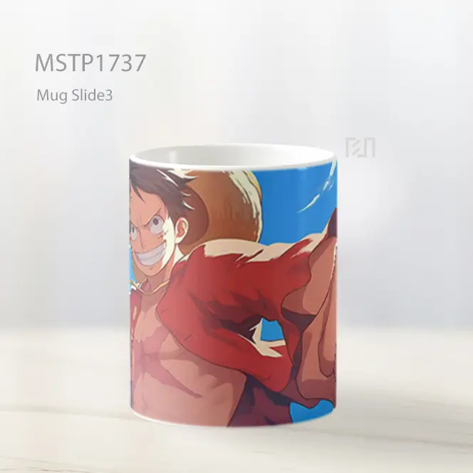 Luffy Punch One Piece Mug MSTP1737 - All-side / Desain