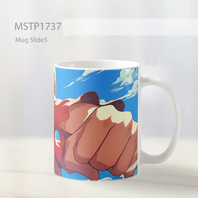 Luffy Punch One Piece Mug MSTP1737 - All-side / Desain