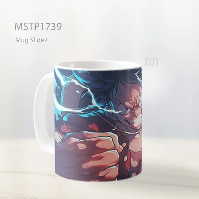 Luffy Sambaran Petir Pose One Piece Mug MSTP1739 - All-side / Desain