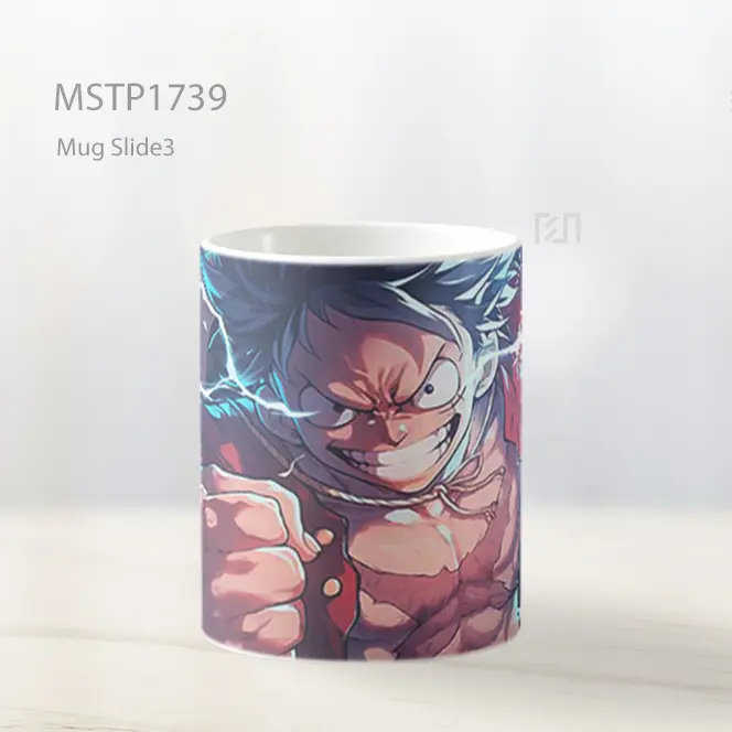 Luffy Sambaran Petir Pose One Piece Mug MSTP1739 - All-side / Desain