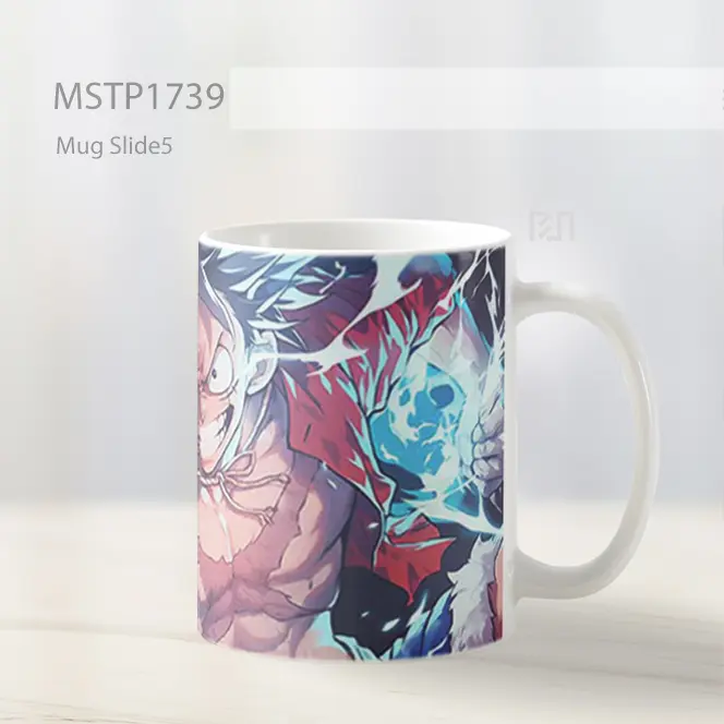 Luffy Sambaran Petir Pose One Piece Mug MSTP1739 - All-side / Desain