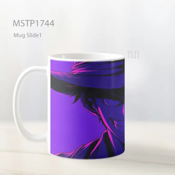 Luffy Senyum Grin Ungu Mug MSTP1744 - All-side / Desain