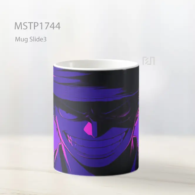 Luffy Senyum Grin Ungu Mug MSTP1744 - All-side / Desain