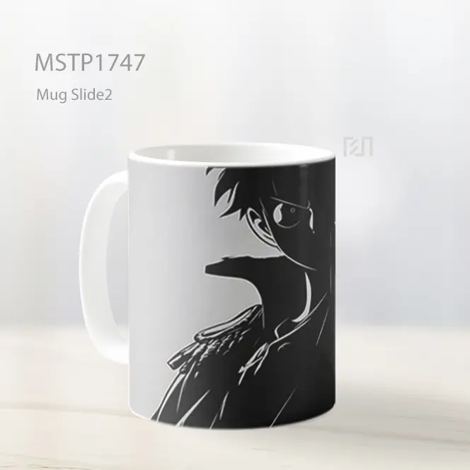 Luffy Siluet Hitam Gelap Mug MSTP1747 - All-side / Desain