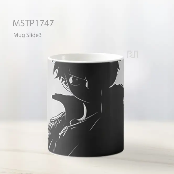 Luffy Siluet Hitam Gelap Mug MSTP1747 - All-side / Desain