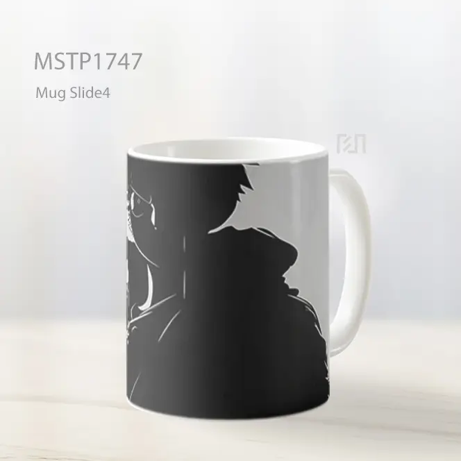 Mug Keramik Premium SNI - Luffy Siluet Hitam Gelap Mug MSTP1747