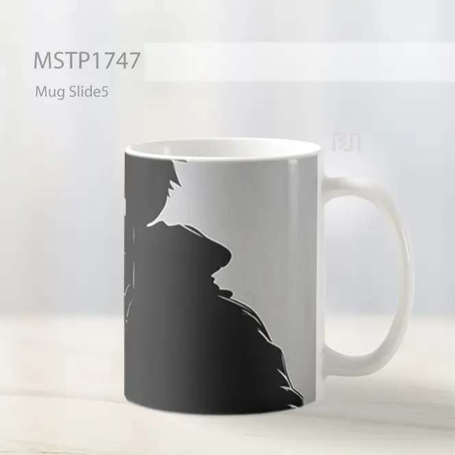 Luffy Siluet Hitam Gelap Mug MSTP1747 - All-side / Desain