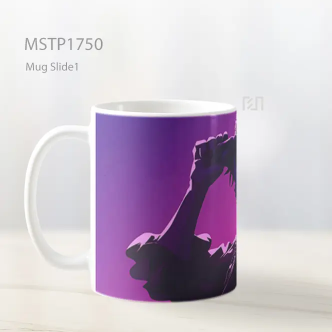 Luffy Siluet Ungu Mug MSTP1750 - All-side / Desain
