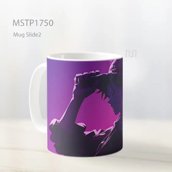 Luffy Siluet Ungu Mug MSTP1750 - All-side / Desain