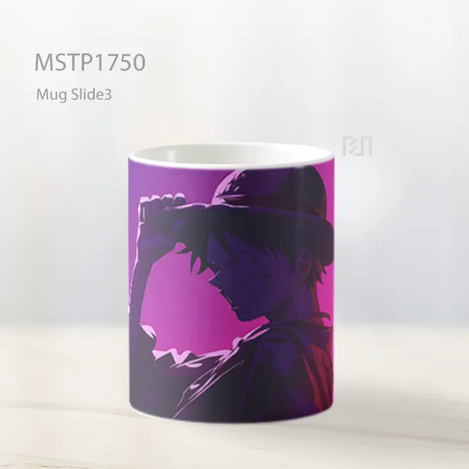 Luffy Siluet Ungu Mug MSTP1750 - All-side / Desain