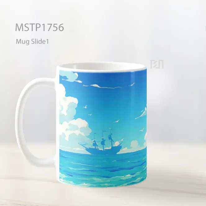 Luffy Straw Hat Pemandangan Laut Mug MSTP1756 - All-side / Desain