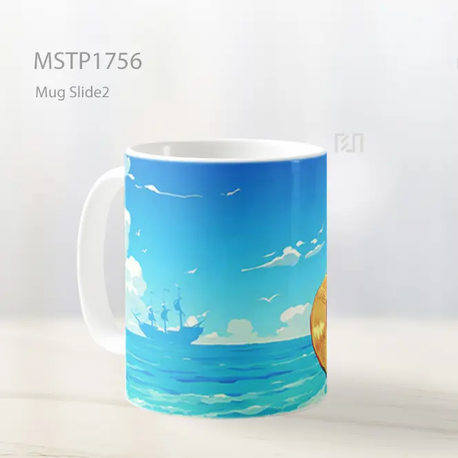 Luffy Straw Hat Pemandangan Laut Mug MSTP1756 - All-side / Desain