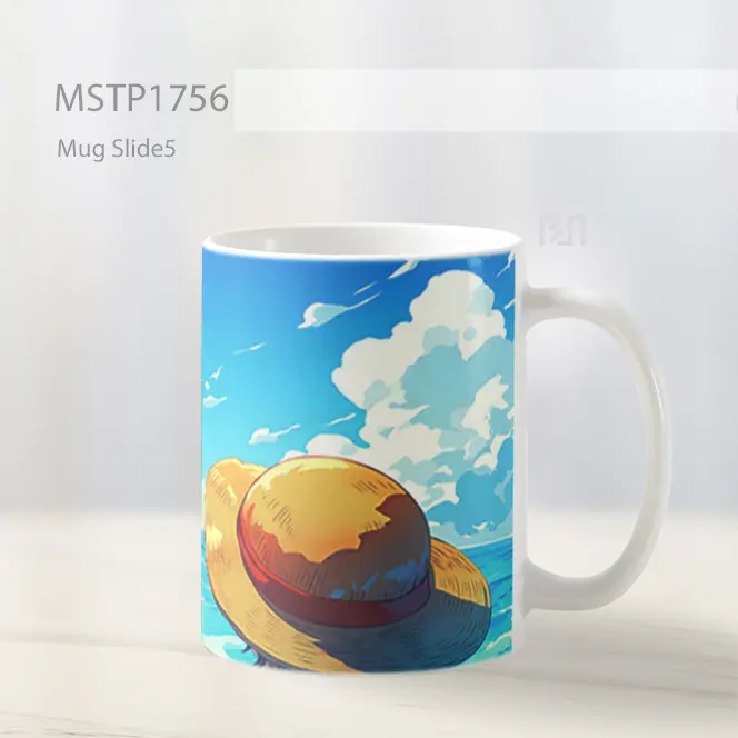 Luffy Straw Hat Pemandangan Laut Mug MSTP1756 - All-side / Desain