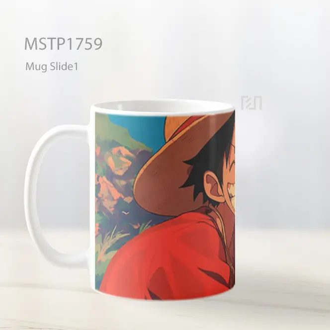 Luffy Tertawa Bahagia Mug MSTP1759 - All-side / Desain