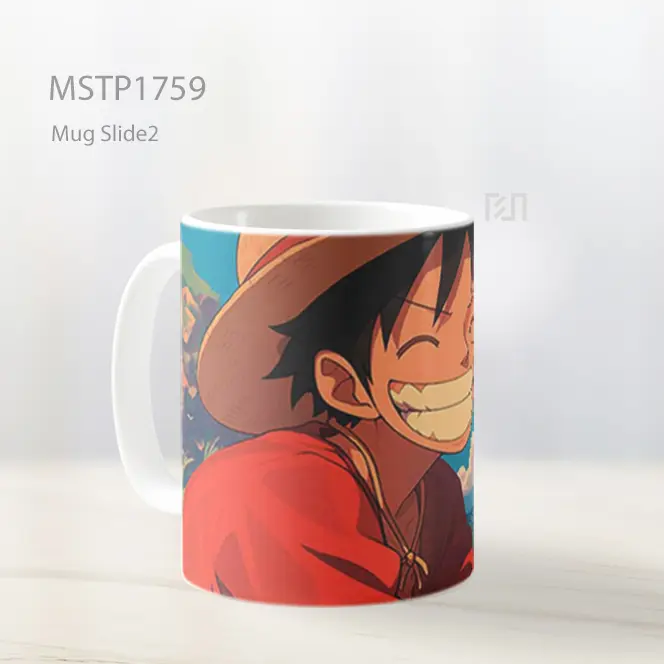 Luffy Tertawa Bahagia Mug MSTP1759 - All-side / Desain