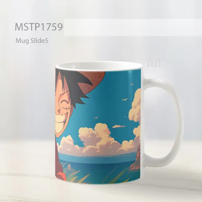 Luffy Tertawa Bahagia Mug MSTP1759 - All-side / Desain