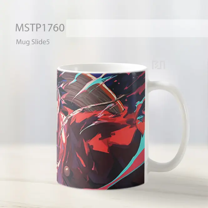 Luffy Tinju Merah Mug MSTP1760 - All-side / Desain