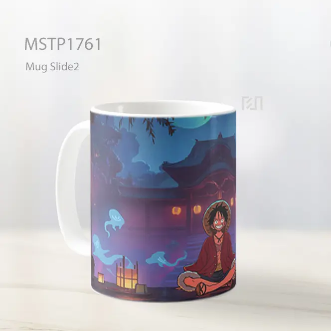Luffy Topi Jerami Gaya Anime Cantik Mug MSTP1761 - All-side / Desain