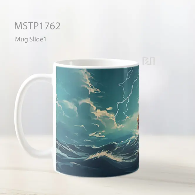 Luffy Topi Jerami Laut Badai Mug MSTP1762 - All-side / Desain