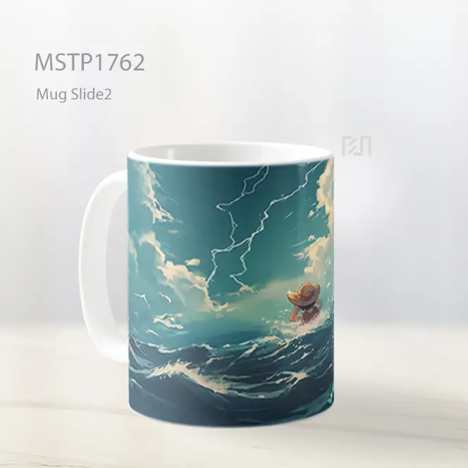 Luffy Topi Jerami Laut Badai Mug MSTP1762 - All-side / Desain